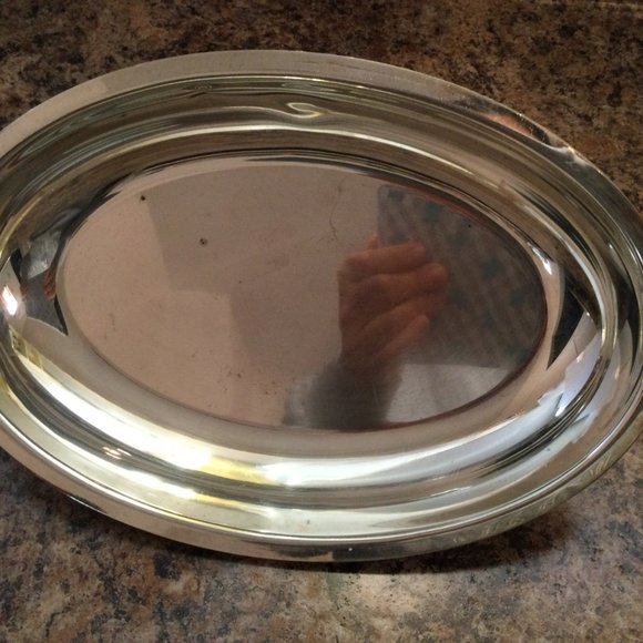 Vintage Primrose Plate EP Copper lidded covered serving bowl mmts 6040 eb - Picture 5 of 9